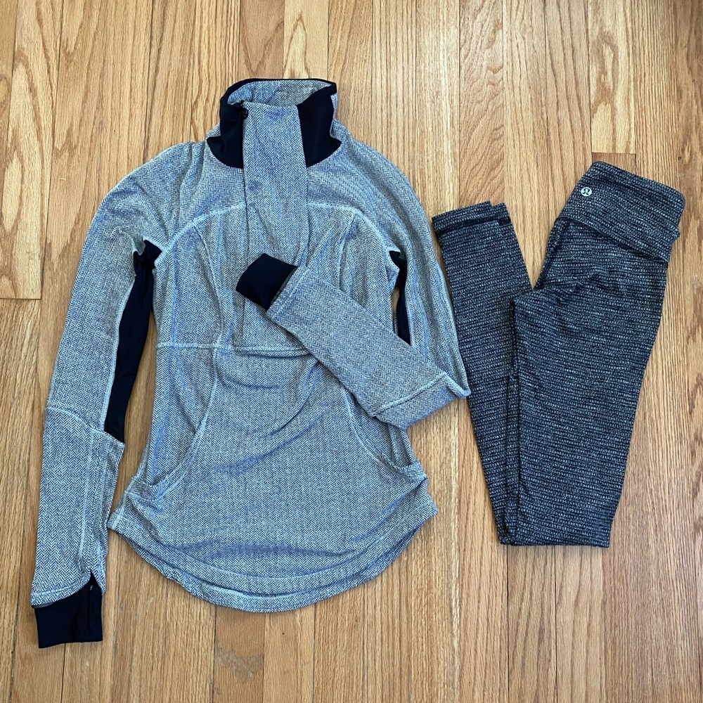 Lululemon pullover and leggings bundle - size S